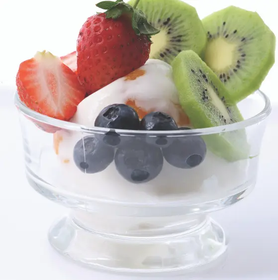 Macedonia con yogurt