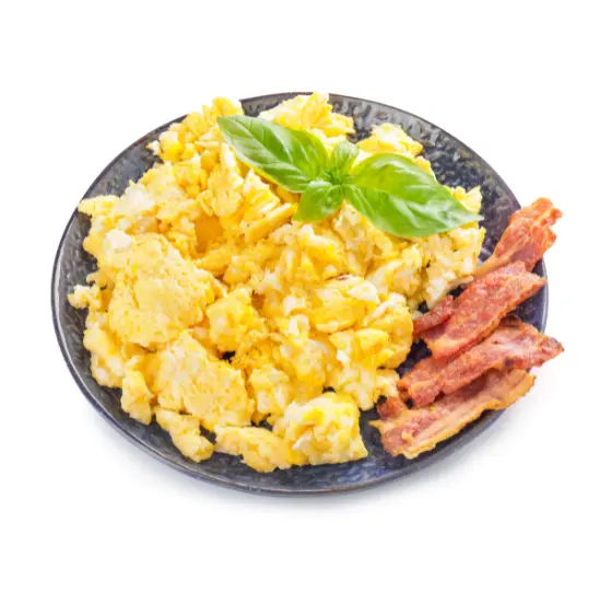 Uova strapazzate con pancetta